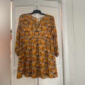 Mustard colored dress